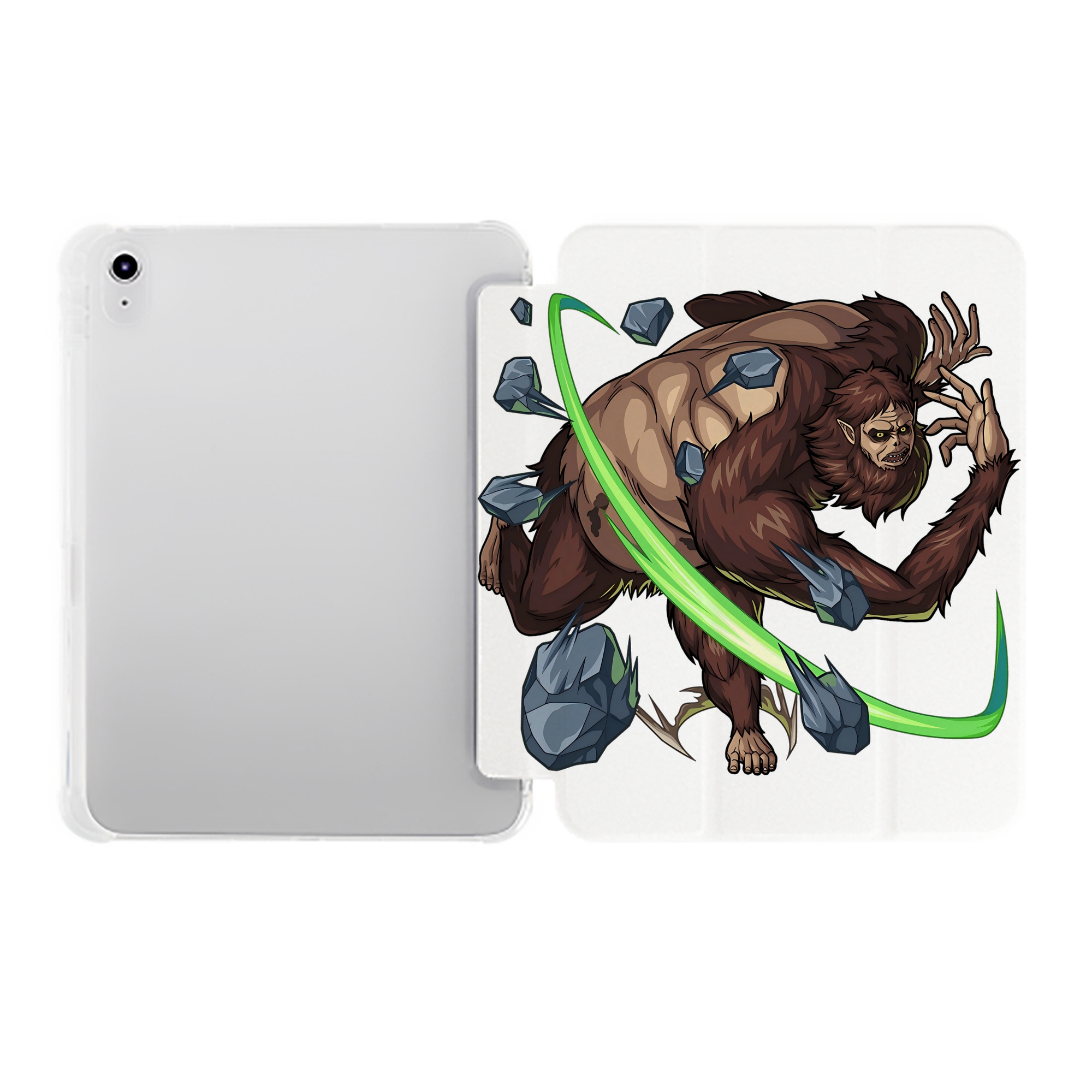 （画像用） 進撃の巨人 Attack on Titan IPad ケース ペン収納付き 三つ折りスタンド PUレザー×シリコン 対応機種9.5/10.5/10.9インチ